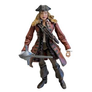 Vintage 2006 Elizabeth Swann 3.75" Action Figure Disney Pirates Of The Caribbean